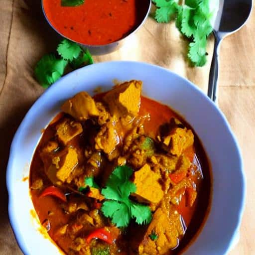 bowl, chicken curry