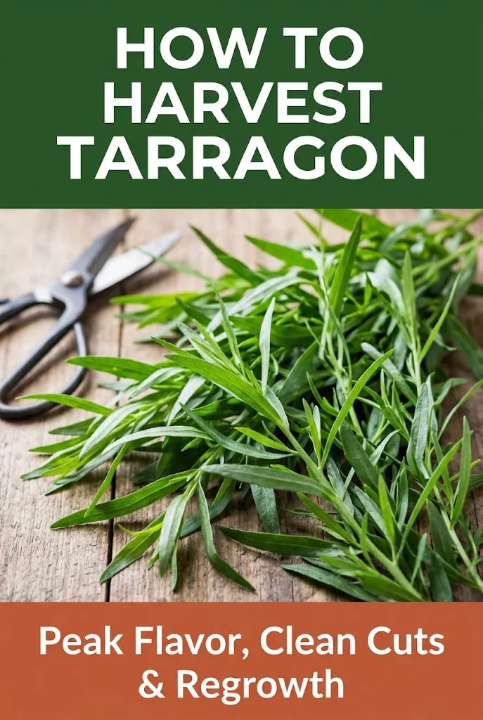 How to harvest tarragon Pinterest guide for peak flavor and regrowth